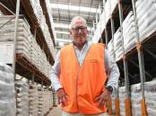Neutrog managing director Angus Irwin in the company's warehouse at Kanmantoo. Each week, 100 semi loads of the company's biological fertiliser products are dispatched from the site. Picture by Quinton McCallum
