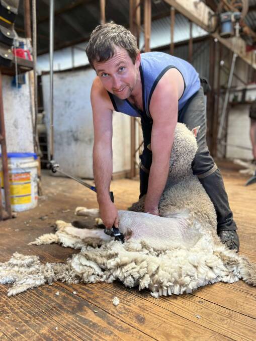 West Coast shearer Craig Brands will lead a team of six in the teams shearing championship at the Royal Adelaide Show tomorrow. Picture by Jessica Earle.