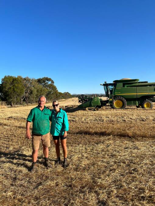 South Aussie TikToker, farmer, nurse and midwife Matilda Lienert with her dad, Kym, on their family farm. Picture supplied 