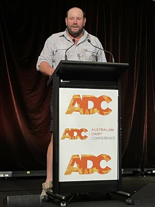 Evan Nicholas at the Australian Dairy Conference in February. Picture by Carlene Dowie. 