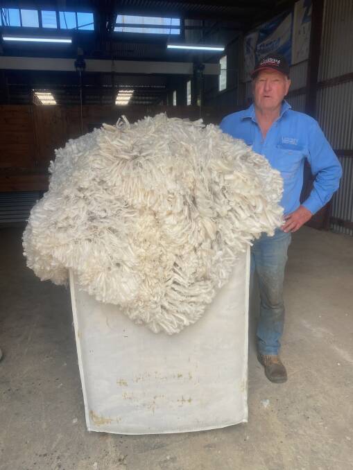 Trevor James, Mundulla, said the Merino wool market had been stable for 12 months. Picture supplied 