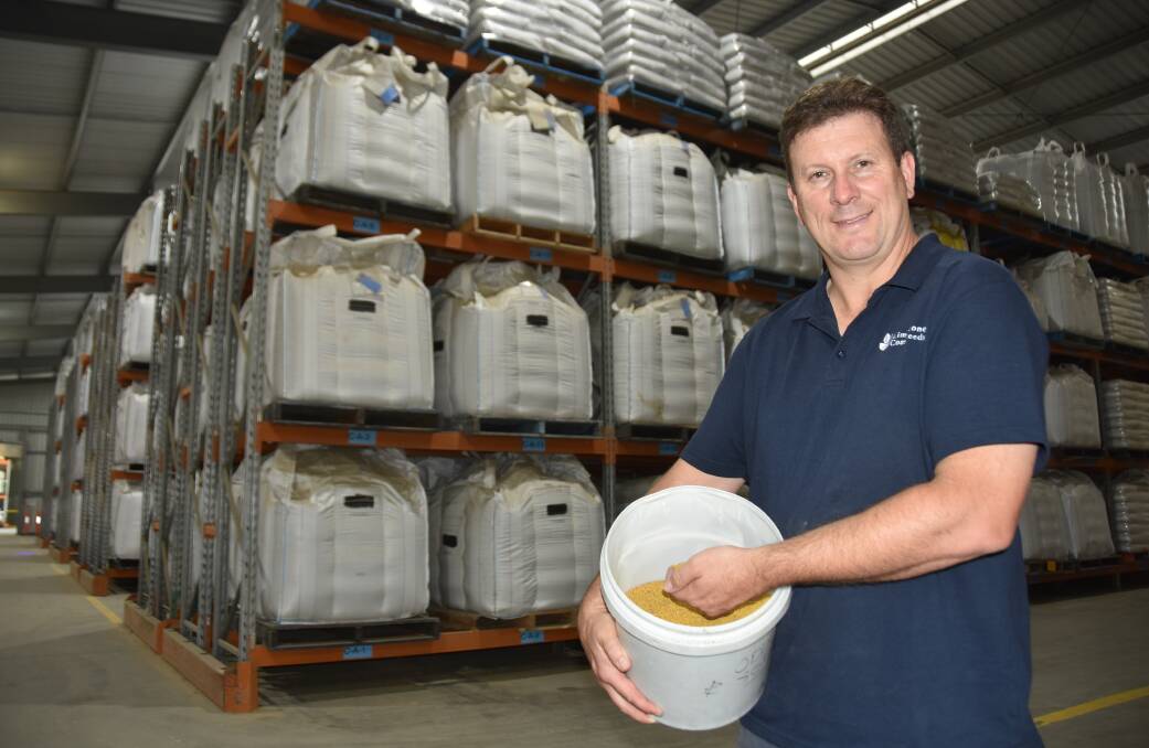 Limestone Coast Seeds owner Greg Excell says purchasing the former Tatiara Seeds site at Keith will expand the capacity of the business by 60 per cent. Picture by Catherine Miller