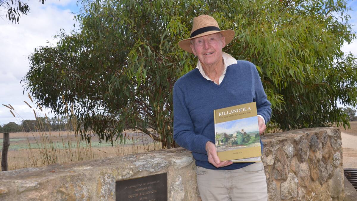 Robert Seymour with the history book on his family's long tenure at Killanoola, which will be launched early next month. Picture by Catherine Miller