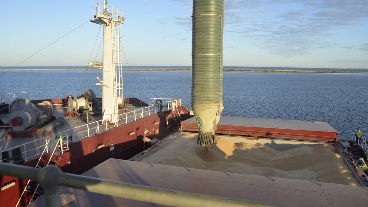 Australian ports, such as Outer Harbor, pictured, have been loading record volumes of grain. File photo.