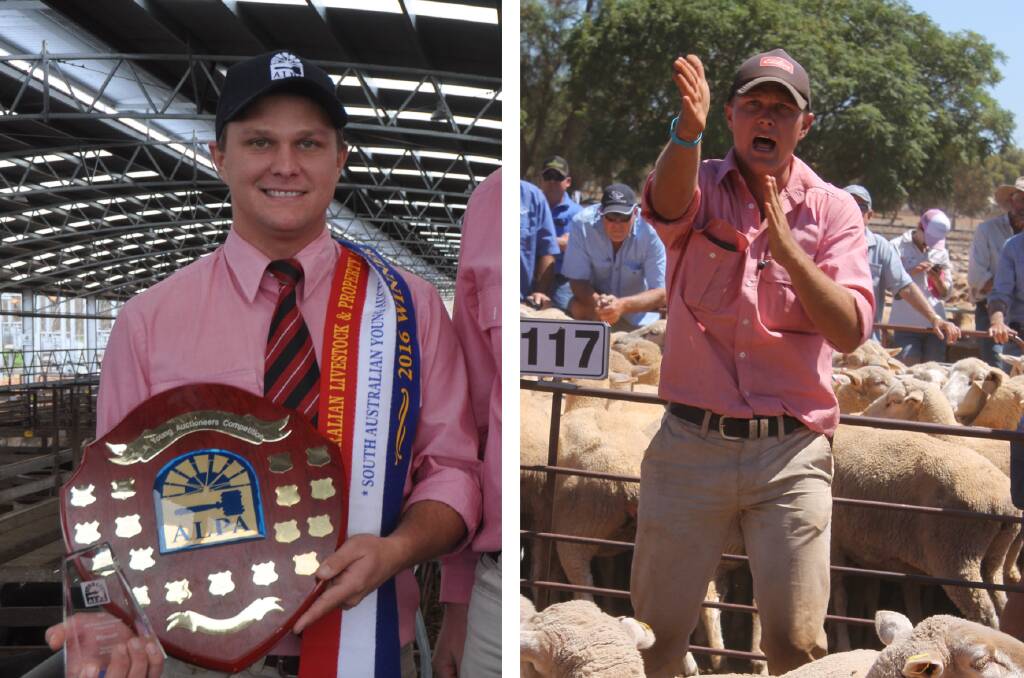 Jack Coleman with the shield in 2015 and (right) selling in the pens at Jamestown.