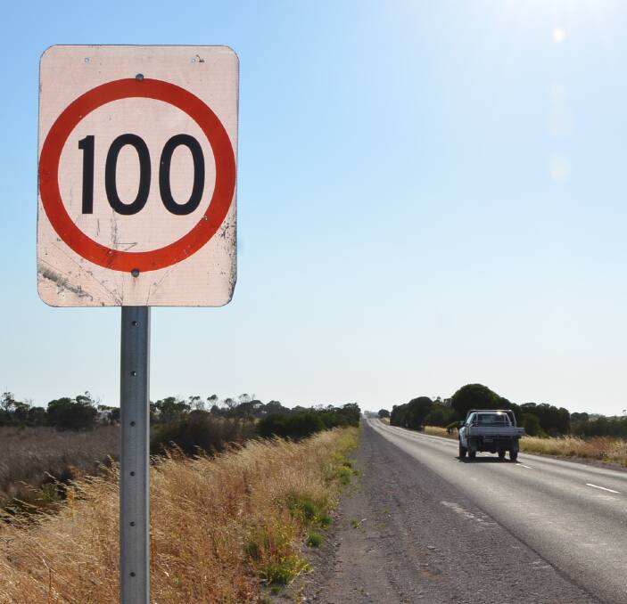 SIGN AHEAD: Speed limits on country roads throughout SA could be lowered to 100 kilometres an hour in an effort by the state government to reduce road trauma.