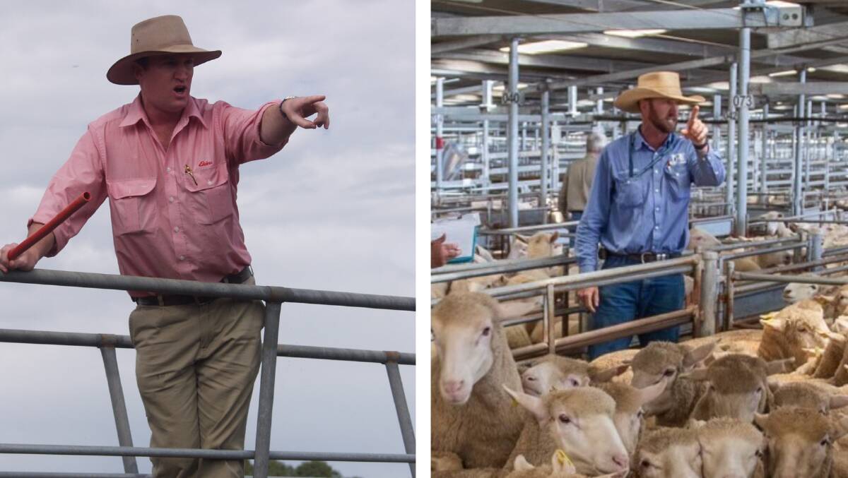 Nick Harton competing in 2009, and (left) selling at Braidwood, NSW.