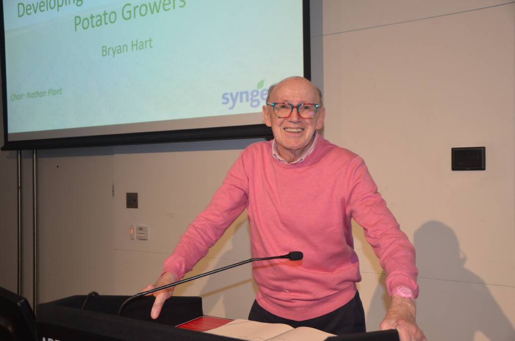 Imperial College London food marketing Emeritus Professor David Hughes spoke about what potato consumers want at the World Potato Congress held in Adelaide. Picture by Vanessa Binks 