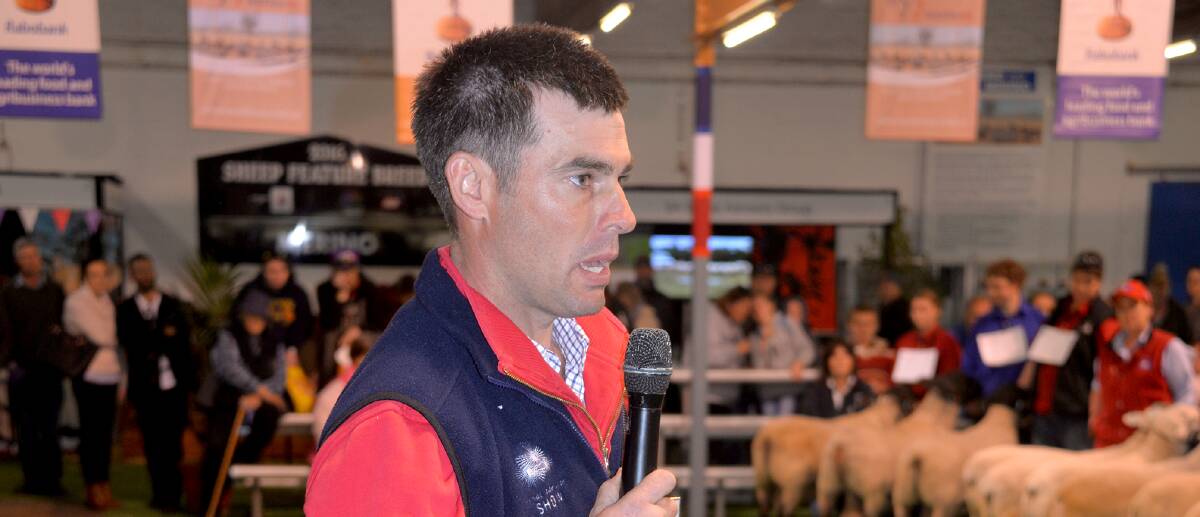 NUMBER FOUR: It was a special show for Vic judge Shane Baker, who became the fourth generation of his family to judge Corriedales at the Royal Adelaide Show.