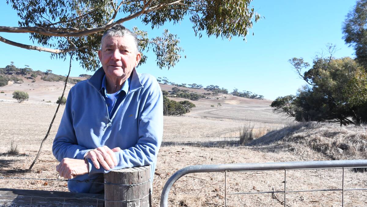 Kangaroo Island mayor Michael Pengilly at his Wisanger property. Picture by Quinton McCallum