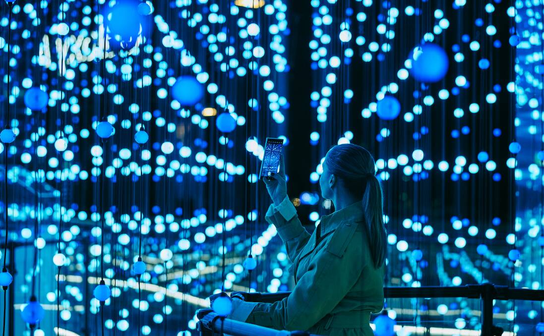  'Chorus of Light' combines technology and artistry that's inspired by Samsung's Galaxy AI smart phone. Picture supplied