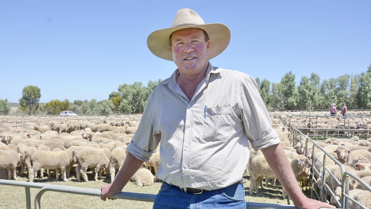At the Yelta, Vic, sale was regular seller Steve Withers, Springwood Station, via Wentworth. He sold wethers to $95 and 4.5-year-old ewes to $99.