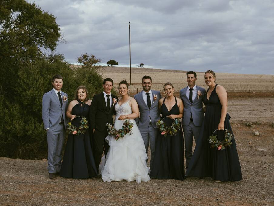 The bridal party. Picture by Renae Schulz