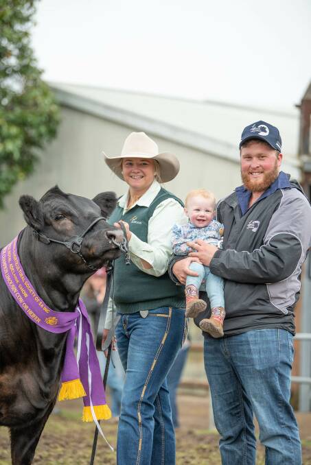 Rebekah and Sam Branson with their daughter Brooklyn at the Royal Adelaide Show last year. Picture supplied