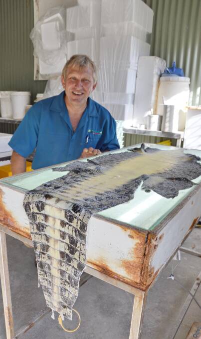 PREMIUM APPROACH: Hartley's Crocodile Adventures owner Peter Freeman says using solitary pens is the best way of producing a greater number of first grade skins.
